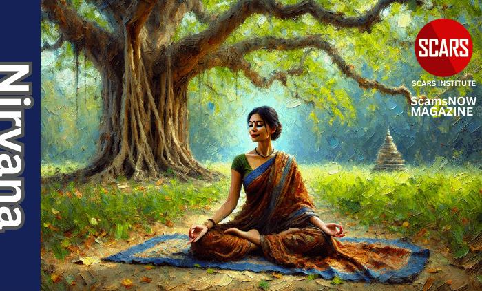 Nirvana and the Path to Letting Go of Suffering - 2025 - on SCARS Institute ScamsNOW.com - The Magazine of Scam