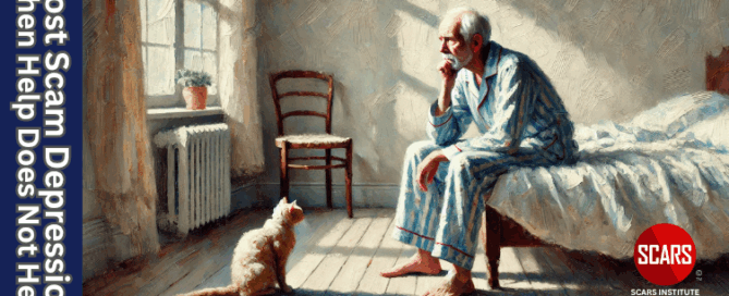 Post Scam Depression - When Help Does Not Help - 2025 - on SCARS Institute ScamsNOW.com - The Magazine of Scams, Scam Victims, and Scam Psychology