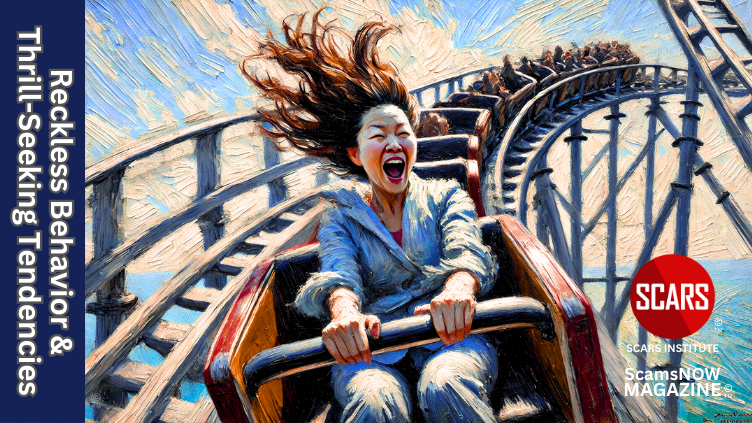 Reckless Behavior and Thrill-Seeking Tendencies - Personality Types and Susceptibility to Scams - 2025 - on SCARS Institute ScamsNOW.com - The Magazine of Scams, Scam Victims, and Scam Psychology