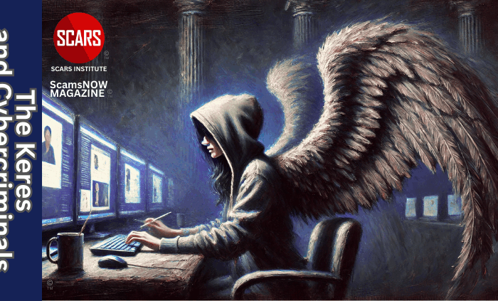 The Keres and Cybercriminals: An Essay on the New Monsters in Our World - 2025 - on SCARS Institute ScamsNOW.com - The Magazine of Scam