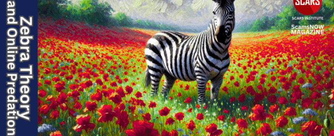 Zebra Theory and Online Predation - 2025 - on SCARS Institute ScamsNOW.com - The Magazine of Scams, Scam Victims, and Scam Psychology