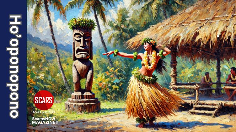 Ho’oponopono an Ancient Hawaiian Practice of Reconciliation and Forgiveness - 2025 - on SCARS Institute ScamsNOW.com - The Magazine of Scams, Scam Victims, and Scam Psychology