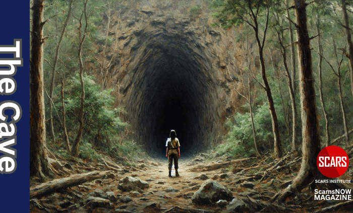 Joseph Campbell's 'The Cave' - What You Fear Holds Your Treasure - 2025 - on SCARS Institute ScamsNOW.com - The Magazine of Scams, Scam Victims, and Scam Psychology