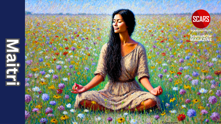Maitri - Loving Kindness in Buddhist Philosophy Applied to Scam Victims - 2025 - on SCARS Institute ScamsNOW.com - The Magazine of Scams, Scam Victims, and Scam Psychology
