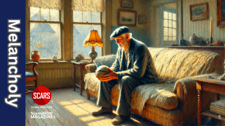 Melancholy - An Emotional State that can Affect Anyone but Especially Trauma Sufferers - 2025 - on SCARS Institute ScamsNOW.com - The Magazine of Scams, Scam Victims, and Scam Psychology