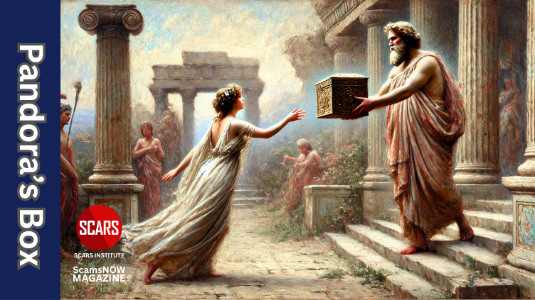 Opening Pandora's Box: How a Romance Scam Unleashes What You Never Expected - 2025 - on SCARS Institute ScamsNOW.com - The Magazine of Scams, Scam Victims, and Scam Psychology