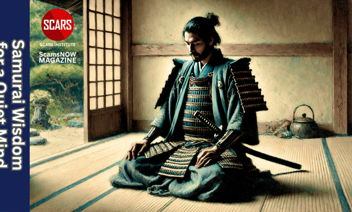 Samurai Wisdom and Rituals for Clearing the Mind After Scam Trauma - 2025 - on SCARS Institute ScamsNOW.com - The Magazine of Scams, Scam Victims, and Scam Psychology
