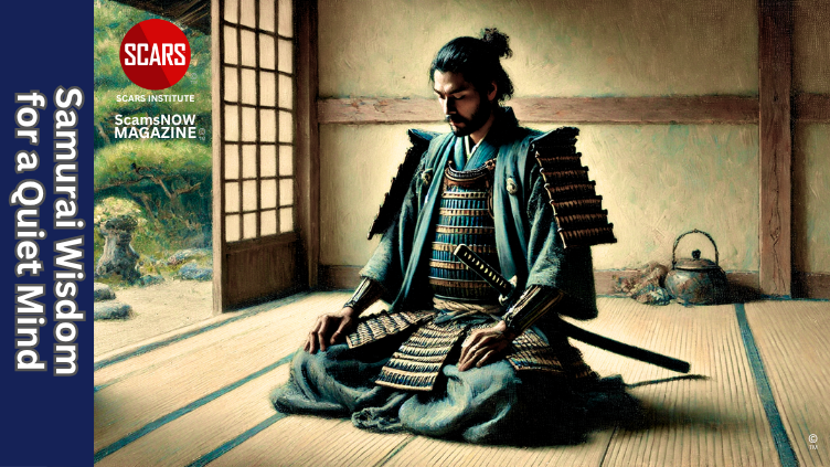 Samurai Wisdom and Rituals for Clearing the Mind After Scam Trauma - 2025 - on SCARS Institute ScamsNOW.com - The Magazine of Scams, Scam Victims, and Scam Psychology