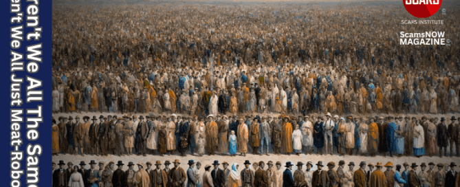 Aren't We All The Same? Aren't We All Just Meat-Robots? An essay on Humanity by Tim McGuinness, Ph.D.