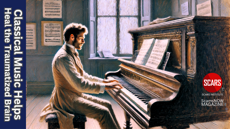 How Classical Music Helps Heal the Traumatized Brain After a Scam - 2025 - on SCARS Institute ScamsNOW.com - The Magazine of Scams, Scam Victims, and Scam Psychology