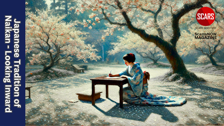 Japanese Tradition of Naikan - Looking Inward - 2025 - on SCARS Institute ScamsNOW.com - The Magazine of Scams, Scam Victims, and Scam Psychology