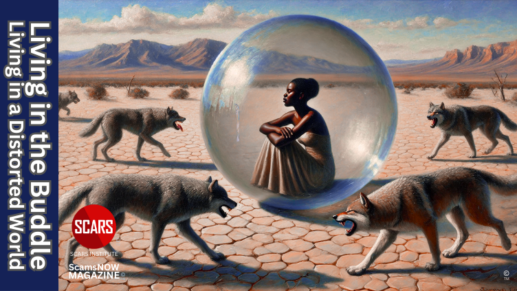 Living in the Invisible Safety Bubble - 2025 - on SCARS Institute ScamsNOW.com - The Magazine of Scams, Scam Victims, and Scam Psychology