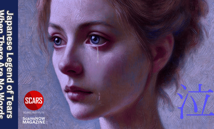 Japanese Legend of Tears - When There Are No Words - 2025 - on SCARS Institute ScamsNOW.com - The Magazine of Scams, Scam Victims, and Scam Psychology