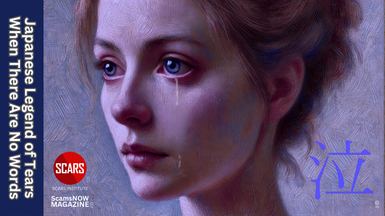 Japanese Legend of Tears - When There Are No Words - 2025 - on SCARS Institute ScamsNOW.com - The Magazine of Scams, Scam Victims, and Scam Psychology