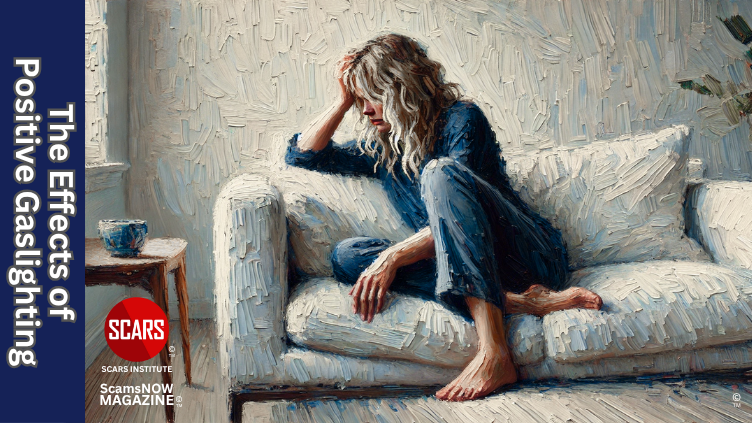 Positivity is a Form of Gaslighting - 2025 - on SCARS Institute ScamsNOW.com - The Magazine of Scams, Scam Victims, and Scam Psychology