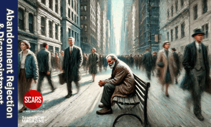 Abandonment Rejection and Disappointment - Past Present and Future - That Shape Our Lives - 2025 - on SCARS Institute ScamsNOW.com - The Magazine of Scams, Scam Victims, and Scam Psychology