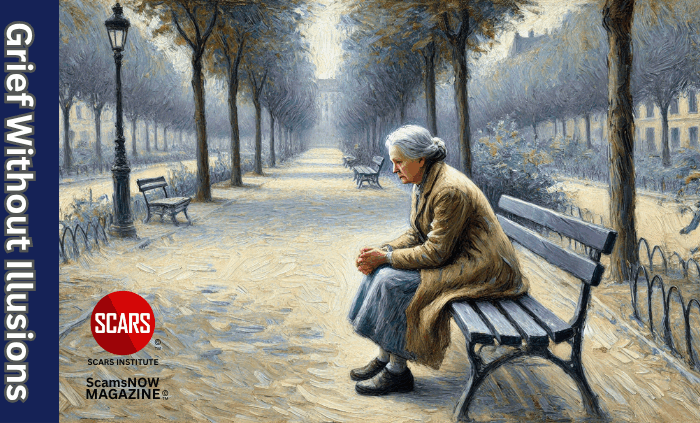 Understanding Grief through Kierkegaard, Heidegger, and Camus - 2025 - on SCARS Institute ScamsNOW.com - The Magazine of Scams, Scam Victims, and Scam Psychology