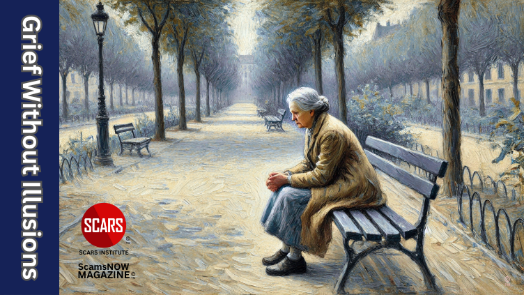 Understanding Grief through Kierkegaard, Heidegger, and Camus - 2025 - on SCARS Institute ScamsNOW.com - The Magazine of Scams, Scam Victims, and Scam Psychology