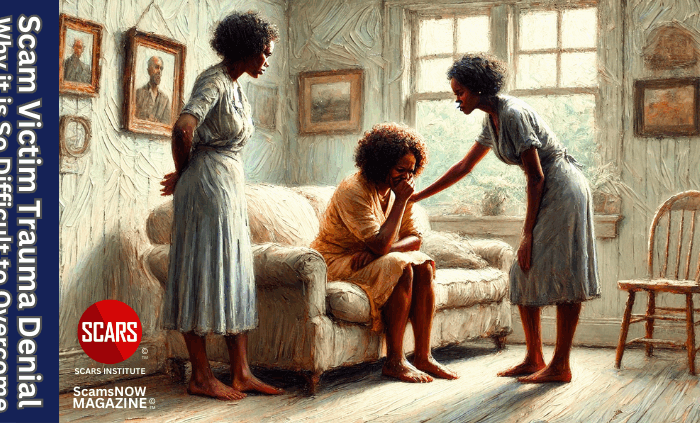 Scam Victim Trauma Denial and Why it is So Difficult to Overcome - 2025 - on SCARS Institute ScamsNOW.com - The Magazine of Scams, Scam Victims, and Scam Psychology
