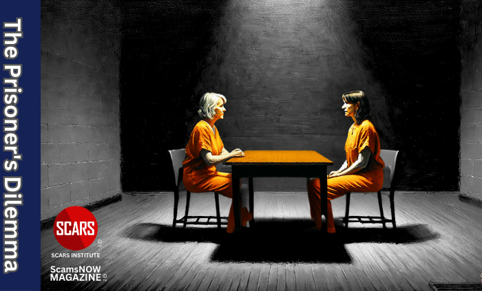The Prisoner's Dilemma - Something Every Scam Survivor Needs to Understand - 2025 - on SCARS Institute ScamsNOW.com - The Magazine of Scams, Scam Victims, and Scam Psychology