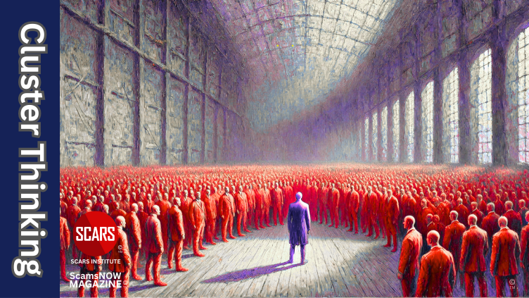 The Dangers of Cluster Thinking - 2025 - on SCARS Institute ScamsNOW.com - The Magazine of Scams, Scam Victims, and Scam Psychology