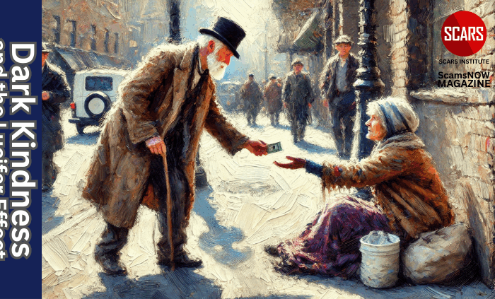 The Darkness in Kindness and the Lucifer Effect - 2025 - on SCARS Institute ScamsNOW.com - The Magazine of Scams, Scam Victims, and Scam Psychology