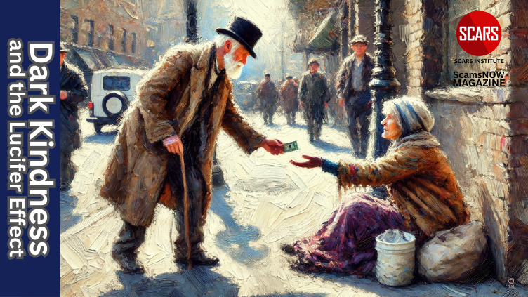 The Darkness in Kindness and the Lucifer Effect - 2025 - on SCARS Institute ScamsNOW.com - The Magazine of Scams, Scam Victims, and Scam Psychology
