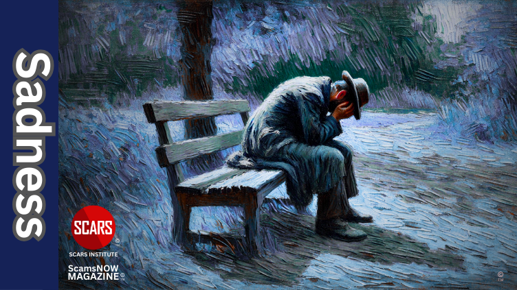 The Profound Sadness That Comes with Physiological Trauma - 2025 - on SCARS Institute ScamsNOW.com - The Magazine of Scams, Scam Victims, and Scam Psychology