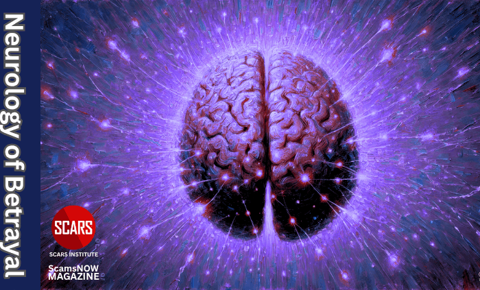 Neurology of Betrayal: From Emotional Surges to Neurotransmitter Addiction and How to Regain Control Again - 2025 - on SCARS Institute ScamsNOW.com - The Magazine of Scams, Scam Victims, and Scam Psychology