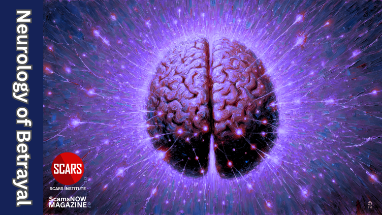 Neurology of Betrayal: From Emotional Surges to Neurotransmitter Addiction and How to Regain Control Again - 2025 - on SCARS Institute ScamsNOW.com - The Magazine of Scams, Scam Victims, and Scam Psychology