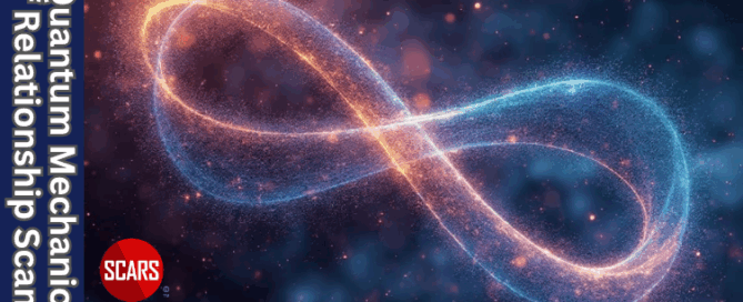 Quantum Mechanics of Relationship Scams - A Metaphor - 2025 - on SCARS Institute ScamsNOW.com - The Magazine of Scams, Scam Victims, and Scam Psychology