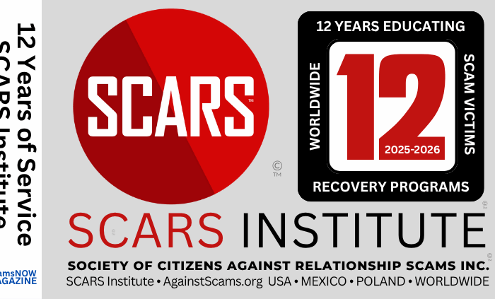 SCARS Institute - 12 Years of Service to Scam Victims & Survivors - 2025/2026