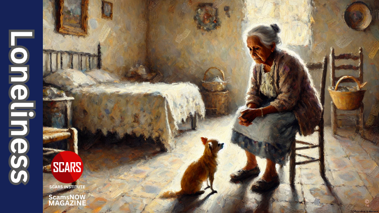 The Loneliness of Scam Victim Recovery - 2025 - on SCARS Institute ScamsNOW.com - The Magazine of Scams, Scam Victims, and Scam Psychology