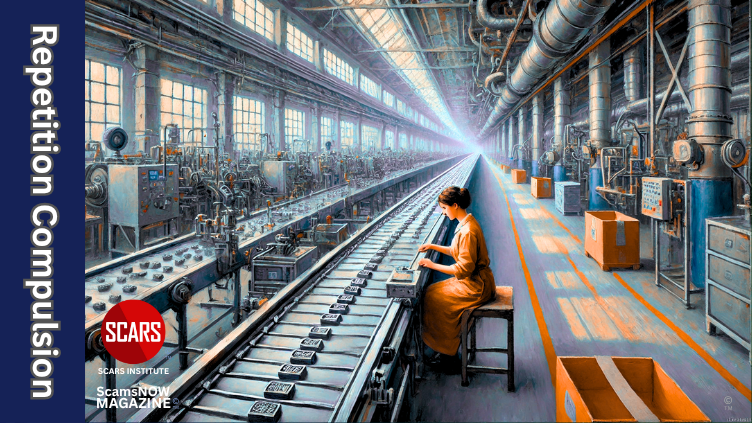 Repetition Compulsion and Scam Victimization - 2025 2 Repetition Compulsion and Scam Victimization - 2025 - on SCARS Institute ScamsNOW.com - The Magazine of Scams, Scam Victims, and Scam Psychology