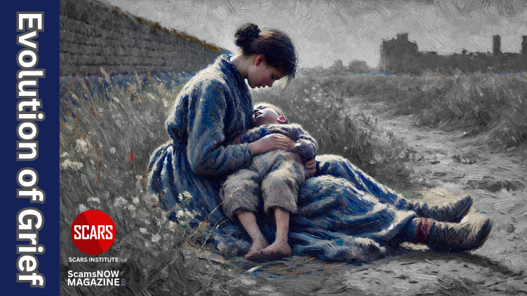 The Evolution of Grief - Why We Have It and Why We Feel It - 2025 2 The Evolution of Grief - Why We Have It and Why We Feel It - 2025 - on SCARS Institute ScamsNOW.com - The Magazine of Scams, Scam Victims, and Scam Psychology