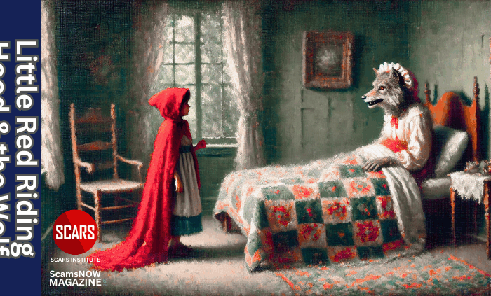 Little Red Riding Hood & the Big Bad Wolf - A Tale of an Impersonation Scam - 2025 - on SCARS Institute ScamsNOW.com - The Magazine of Scams, Scam Victims, and Scam Psychology