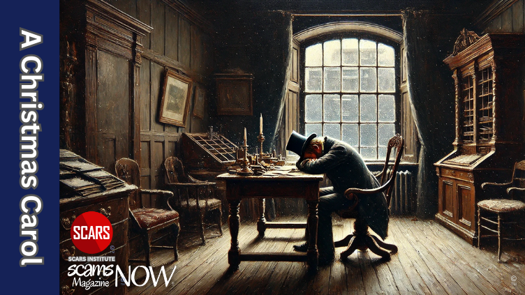 A Christmas Carol and Its Value for Scam Survivors - 2025 - on SCARS Institute ScamsNOW.com - The Magazine of Scams, Scam Victims, and Scam Psychology
