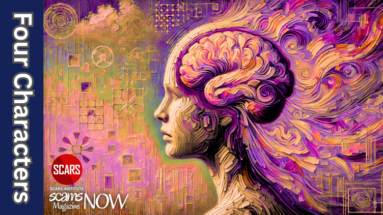 The Four Character Model by Dr. Jill Bolte Taylor - 2025 14 The Four Character Model by Dr. Jill Bolte Taylor - 2025 - on SCARS Institute ScamsNOW.com - The Magazine of Scams, Scam Victims, and Scam Psychology