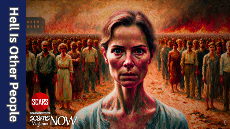 Hell Is Other People: A Scam Survivor’s Guide to the Judgment of the World - 2026 - on SCARS Institute ScamsNOW.com - The Magazine of Scams, Scam Victims, and Scam Psychology