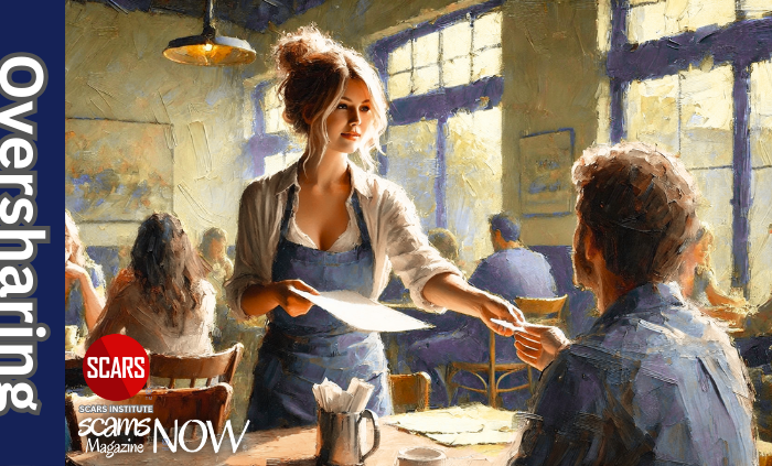 Finding Meaning and Purpose After a Major Scam for Scam Victims - 2025 19 Oversharing - the Risks for Scam Victims - 2026 - on SCARS Institute ScamsNOW.com - The Magazine of Scams, Scam Victims, and Scam Psychology