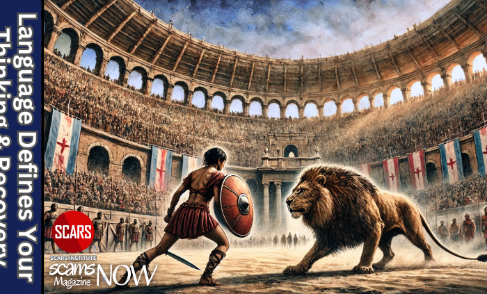 The Language You Use Programs Your Mind and Defines Your Recovery - 2026 - on SCARS Institute ScamsNOW.com - The Magazine of Scams, Scam Victims, and Scam Psychology