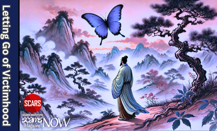 Letting Go of Victimhood - The Dream of Zhuangzi - 2026 15 Letting Go of Victimhood - The Dream of Zhuangzi - 2026 - on SCARS Institute ScamsNOW.com - The Magazine of Scams, Scam Victims, and Scam Psychology