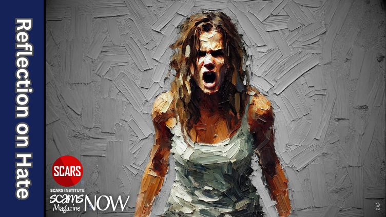 Reflections on Hate - 2026 - on SCARS Institute ScamsNOW.com - The Magazine of Scams, Scam Victims, and Scam Psychology