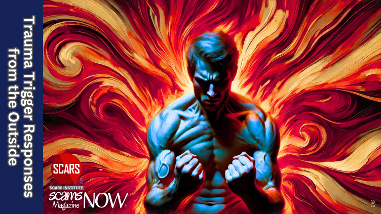 Trauma Trigger Responses from the Outside - 2026 - on SCARS Institute ScamsNOW.com - The Magazine of Scams, Scam Victims, and Scam Psychology