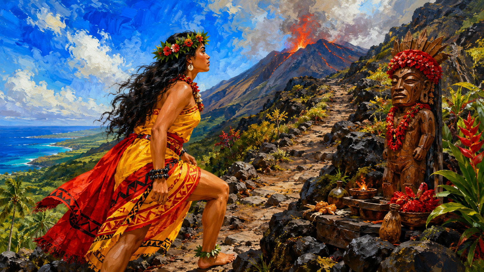 Mālie and the Trickster A Tale of Pele, Betrayal, and Renewal Mālie and the Trickster A Tale of Pele, Betrayal, and Renewal