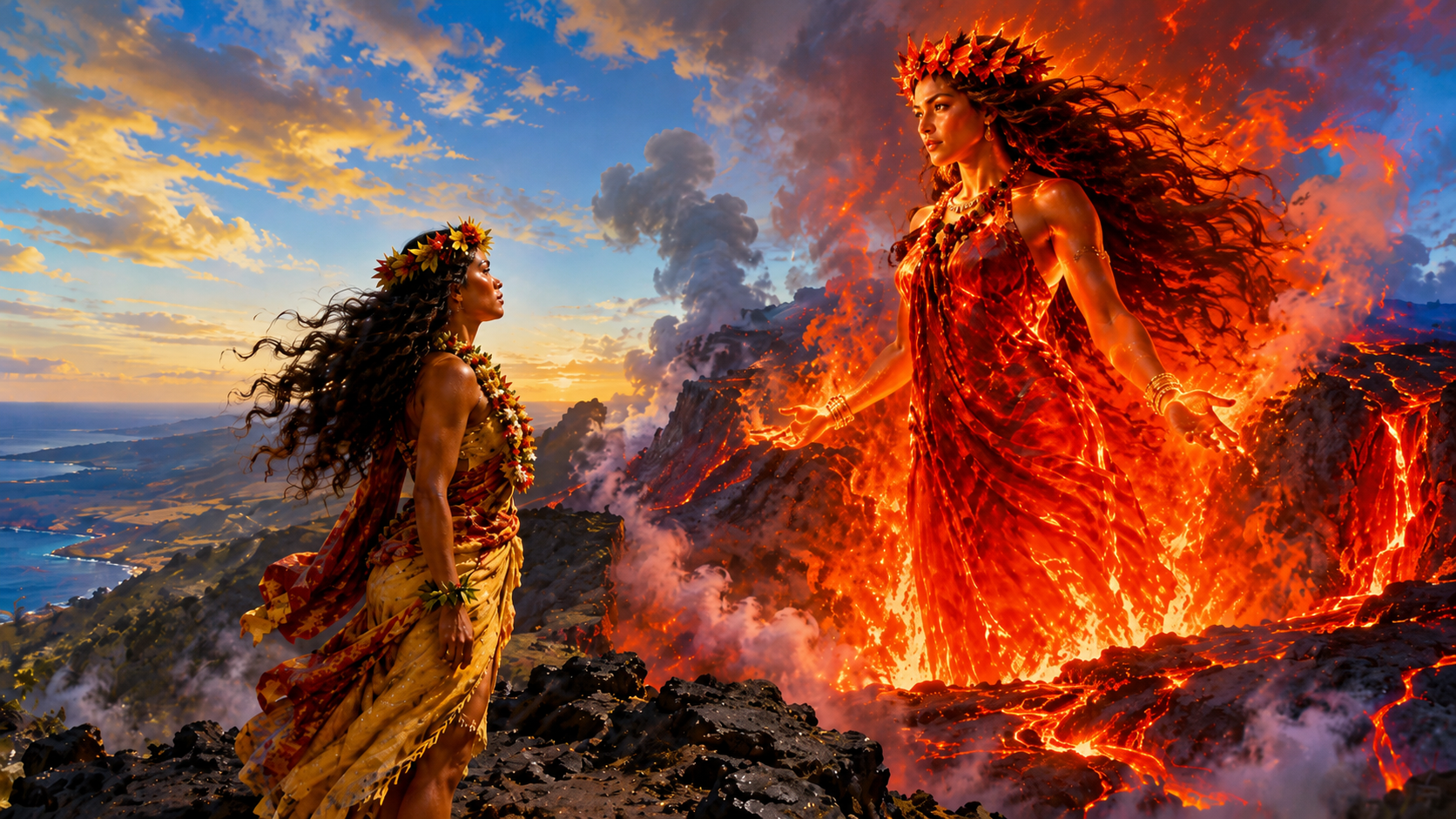 Mālie and the Trickster A Tale of Pele, Betrayal, and Renewal Mālie and the Trickster A Tale of Pele, Betrayal, and Renewal